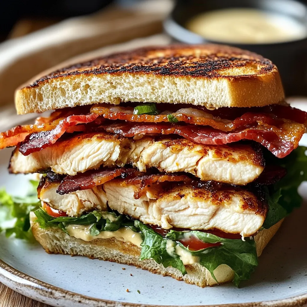 Ultimate Bacon and Ranch Chicken Melt with Three-Cheese Blend - tertiary view